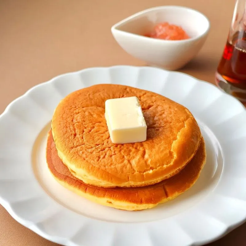 青森県弘前市にある「茶房じゃがいも」の「じゃがいもパンケーキ」