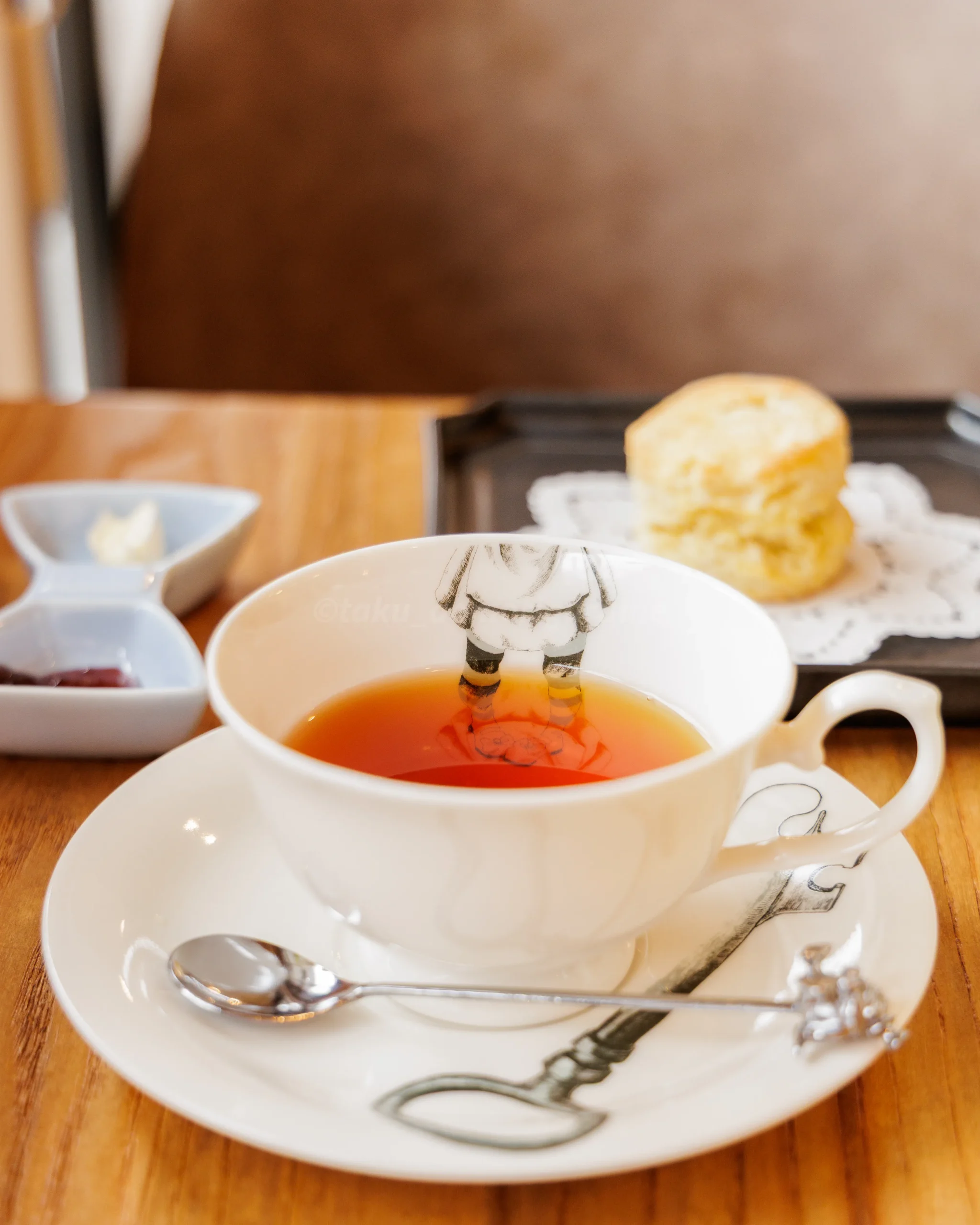 八戸市にある「Flow cafe」のFlowオリジナルティー写真