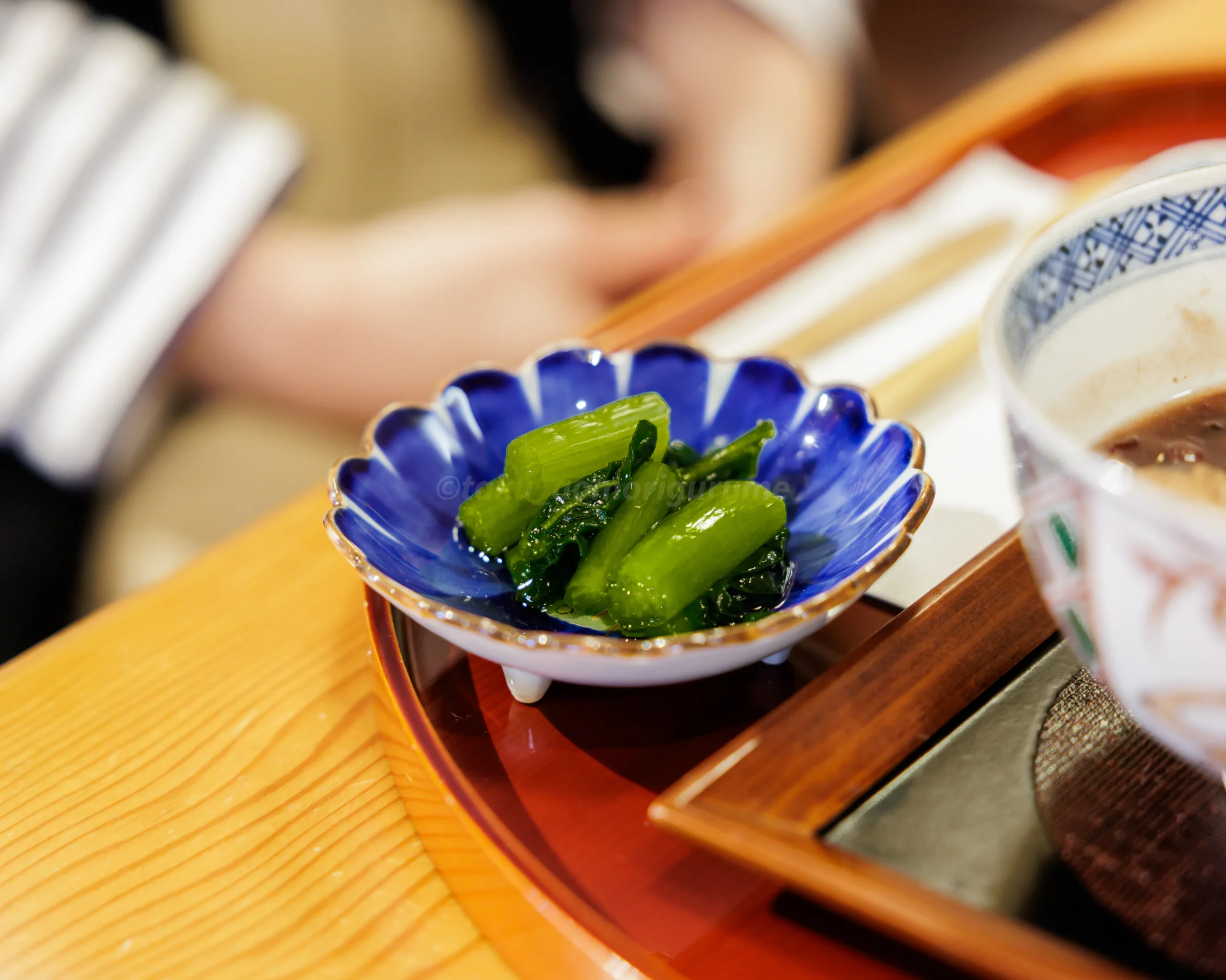 弘前市にある「ギャラリー芭蕉」の栗ぜんざいとミニあんみつセット写真