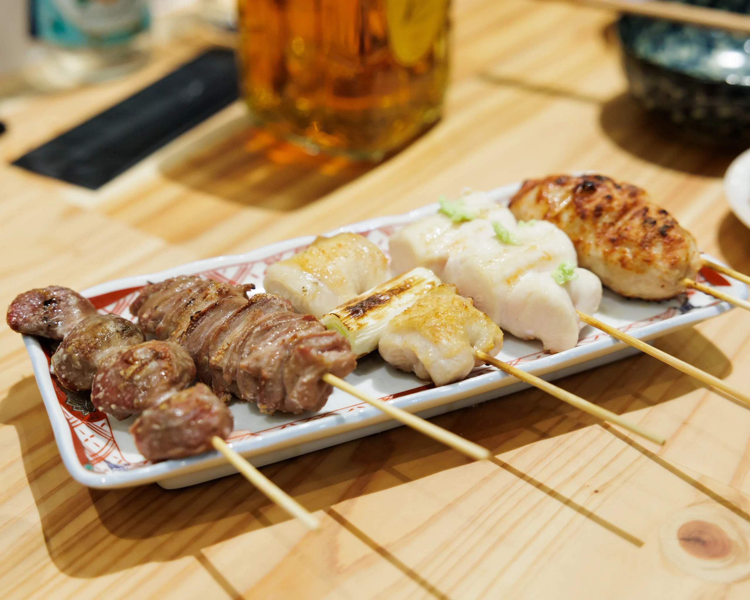 弘前市駅前に移転オープンした「カシワヤナオチャン」のおまかせ五種盛りの塩味写真